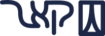 A right to left writing system consisting of a glyph resembling a window with curtains followed by a three glyph ligature of quf, alef, and reysh.